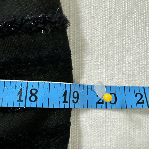 Ann Taylor Pencil Skirt womens Black Straight Striped Metallic size Petite 6 - Picture 14 of 14